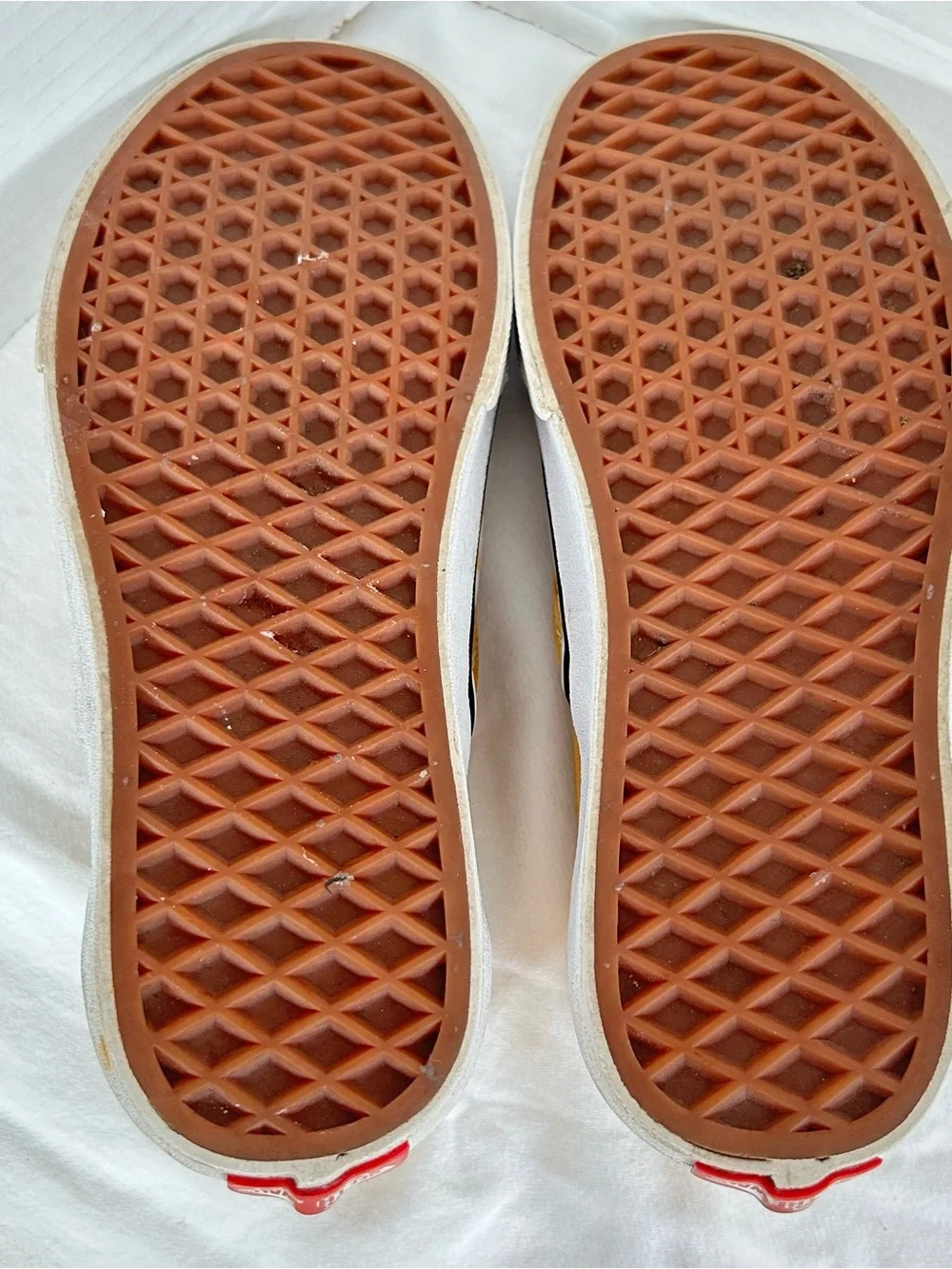 Vans Off the Wall Yellow Checkerboard Slip-on Sneakers. Women's Size 5.5